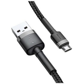 Resim Baseus Cafule Serisi USB Kablo Micro USB 2.4A, 1M Siyah-Gri 
