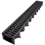 Resim Aco Hexalıne 2 Channel Kanal Izgara Siyah 130X1000 1M 319310 - 