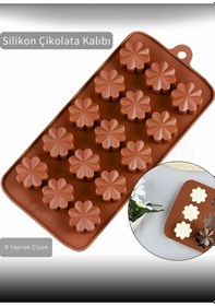 Resim Jet's Home Sekiz Yaprak Çiçek Desen C İkolata Kalıbı Bpa Free Buz Kalıbı Silikon Tatlı Kalıbı Yapıs Maz Kalıp Kahverengi 