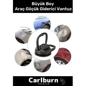 Resim Carlburn Premium Seri Çok Amaçlı Pratik Araba Otomobil Araç Kaporta Vakum Araç Göçük Giderici Vantuz Mini Boy 