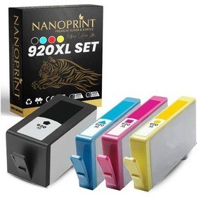 Resim Hp 920Xl Uyumlu Takım Kartuş 4Lü Set /6000/6500/6500A/7000/7500A 