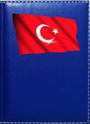 Resim Promosyon Denizi Türk Bayrağı Görselli Lacivert Ruhsat Kabı 