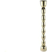 Resim Mikasa Moor Gold Boğumlu Metal Mumluk 9x66cm Gold 