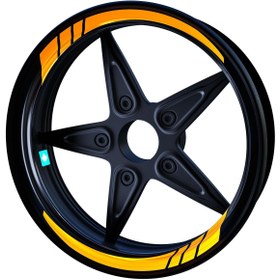 Resim Moto GP Taksi Sarısı İç Jant Şeridi Sticker Çınar Extreme 