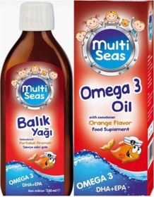 Resim Miraderm Multi Seas Omega 3 Oil Portakal Aromalı 150 Ml 
