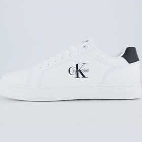 Resim Calvin Klein Beyaz - Siyah Erkek Sneaker CLASSIC CUPSOLE MONO LTH 