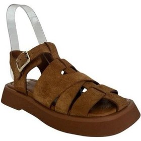 Resim Kemal Tanca 862 M-609 Kadın Hakiki Deri Sandalet Taba 