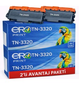 Resim Ero Print TN-3320 / Brother DCP-8150DN Muadil Toner - 2'li Avantaj Paket 