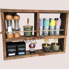 Resim IMKER HOME Dekoratif Özel Tasarım Banyo Dolabı Çok Amaçlı Ahşap Duvar 