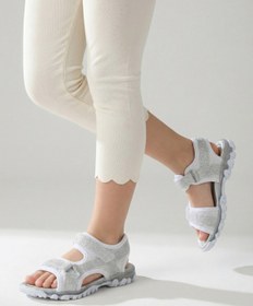 Resim Moda Lime Kız Cırtlı Esnek Taban Tam Ortapedik Dayanıklı Geniş Kalıp Kız Çocuk Spor Sandalet Terlik 