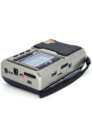 Resim whitetech Cep Radyosu Deprem Çantasına Uygun Taşınabilir Radyolu Bluetoothlu Şarjlı Cep Radyosu + El Feneri 