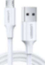 Resim Ugreen Micro USB Data ve Şarj Kablosu Beyaz 2 Metre 