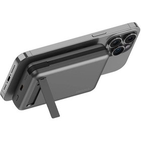 Resim Magpac Pro Plus 10.000 Mah 20w Type-c 20w Type-c Kablo Ve 15w Kablosuz Şarj Hızlı Şarj Magsafe Powerbank Koyu Gri 