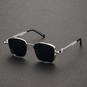 Resim Vintage Punk'tan Esinlenen Kare Metal Çerçeve Gözlükler - Retro Tarz, Tam Çerçeveli, Erkekler ve Kadınlar İçin Dekoratif Gözlükler, Parti Aksesuarları, Günlük Moda Gözlükleri|Vintage Esinlenmiş Tasarım|Dayanıklı Gözlükler 