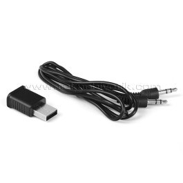 Resim TX AUX Kablolu Bluetooth Araç Kiti (USB AUX ÇEVİRİCİ) (TXACBT04) 