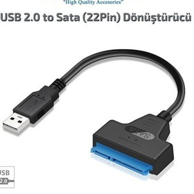 Resim Usb 2.0 To 2.5 Inç Sata Hdd Ssd Çevirici Veri Kablosu Al2624 
