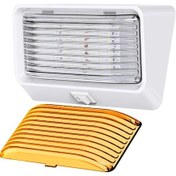 Resim Xuweiwei 1 Bilgisayar Ultra Parlak Led Karavan Kapı Aydınlatma Lambası Açma Kapama Anahtarlı Şeffaf Kehribar Renkli Çıkarılabilir Lensli Karavan Römork Kampçılar İçin 1 Adet 