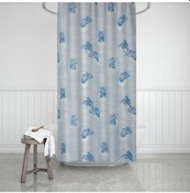 Resim Zethome Evdy Banyo Duş Perdesi 7085 Çift Kanat 2X110X200 