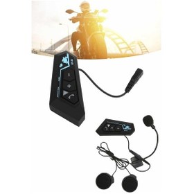 Resim Bluetooth Kask Kulaklığı Intercom 5.0 Bluetooth Android Ve İos Uyumlu-39621 