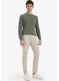 Resim Defacto Slim Fit Dar Kesim Dar Paça Pantolon B2089ax25aubg766 Bej 