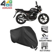 Resim Rks Titanic 150 Motosiklet Brandası ( Kilit Uyumlu - Siyah 