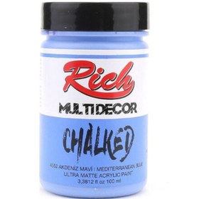 Resim Rich Multi Decor Chalked Akrilik Boya 100 Cc 4552 Akdeniz Mavi 