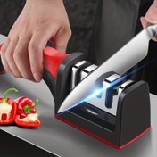 Resim Bıçak Bileyici 4 Aşamalı Profesyonel Mutfak Bıçağı Bileme Taşı Tungsten Elmas Seramik Bıçak Bileme Aracı 