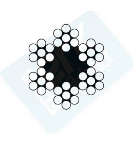 Resim Ennalbur Çelik Halat 5 Mm 1 Metre 6X7 