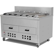 Resim Empero EMP.6YI Kömürlü Yatay Piliç Kızartma Makinesi 6 Şiş Kapasiteli - Doğalgazlı 