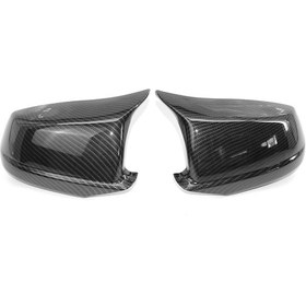 Resim Vkemall Bmw 5 Serisi F10 2011-2013 Karbon Fiber Yan Ayna Kapakları - 51167216369/70 Uyumlu 