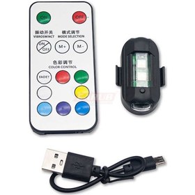 Resim Carub Lamba Uçak Kanadı Çak-ar Şarjlı Rgb Kumanda 