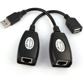 Resim Hadron HD-4461 USB RJ45 Extension Adapter 45 m 