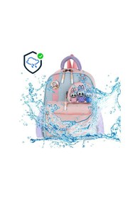 Resim Kız Çocuk Anaokulu Sırt Çantası Melodi-labubu Kreş Çantası 33 25 Cm Ortopedik Su İtici Kumaş Pembe 