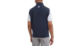 Resim Footjoy Erkek Tam Fermuarlı Yelek 88456 Lacivert %88 Polyester %12 Spandex ile Konforlu Hava Koşulları 