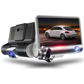 Resim Torima Ta-02 Siyah 1080p Araç İçi 3 Kameralı Gece Görüşlü , G-sensör , Geri Görüş Kameralı Yol Kayıt Araç Kamerası 