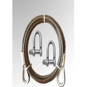 Resim Mediterian 9 Metre 7 Ton Çelik Araç Çekme Halatı, 2 Adet Mapa, Güçlü ve Dayanıklı Çekme Halatı 