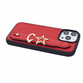 Resim Kırmızı Harfli iPhone Deri Kılıf - iPhone 11 