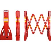 Resim Hayat Trafik Akordiyon Bariyer Kırmızı 230 x 110 cm 