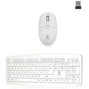 Resim Blueforce KM-01 Wireless Kablosuz 1600 DPI Sessiz Klavye Mouse Set 
