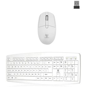 Resim Blueforce KM-01 Wireless Kablosuz 1600 DPI Sessiz Klavye Mouse Set 