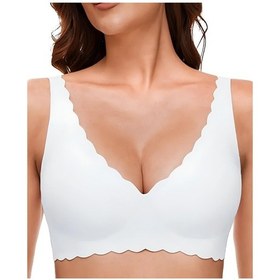 Resim Carla İthal Lazer Kesim Dikişsiz Çıkarılabilir Padli Destekli Rah Ekru 