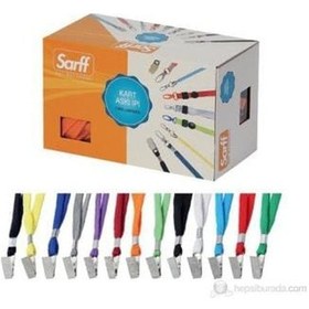 Resim Sarff Metal Klipsli Kurdela Kart Askı Ipleri ( Polyester ) 50 Ade 