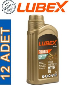 Resim Lubex Primus Mv 5W-40 Tam Sentetik Motor Yağı 12 x 1 L 