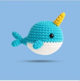 Resim Balina Tasarımlı Amigurumi Örgü Kiti 1 
