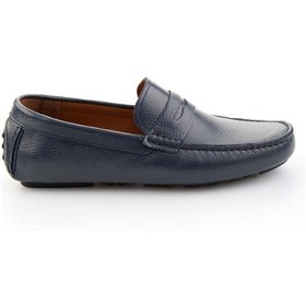 Resim Bambi Lacivert Hakiki Deri Erkek Loafer Ayakkabı E01547009740 Lacivert 