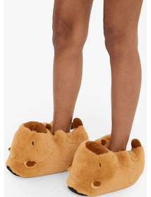 Resim Defacto Kız Çocuk Düz Taban Panduf F1500a825wnbn45 Kahve-bn45 