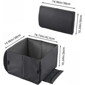 Resim Fochsia Siyah 2si 1 Arada Araç Bel Yastığı Saklama Kutusu Katlanır Seyahat Bel Desteği Sürüş 