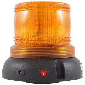 Resim Mesan Ø110 Led Multifonksiyon Mıknatıslı Şarjlı İkaz Lamba Turuncu 12vdc Ms 6607.3.12vdc 