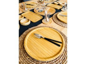 Resim Casa De Bella 6 Kişilik 38 Parça Bambu Kahvaltı Takımı 20 Cm 
