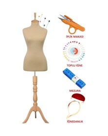 Resim Dikiş Setli Sünger Iğne Batabilen 36 Beden Terzi Mankeni Prova Mankeni 2591 